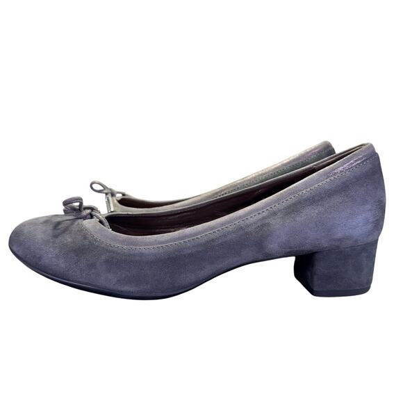 AGL Kristin Gray Suede Leather Platform Block Heel Women’s Size 40 EU/ 10 US - Picture 1 of 8